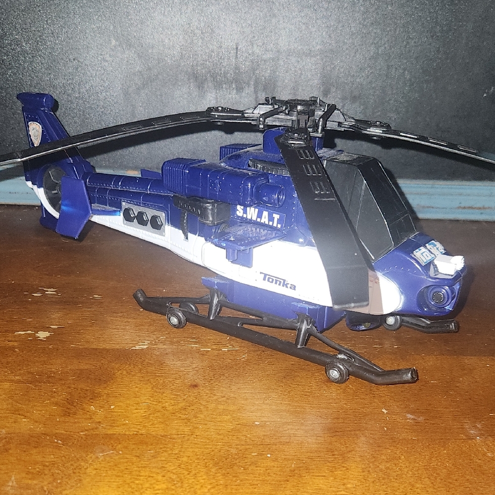 Tonka Blue & White S.W.A.T. Rescue Helicopter Toy